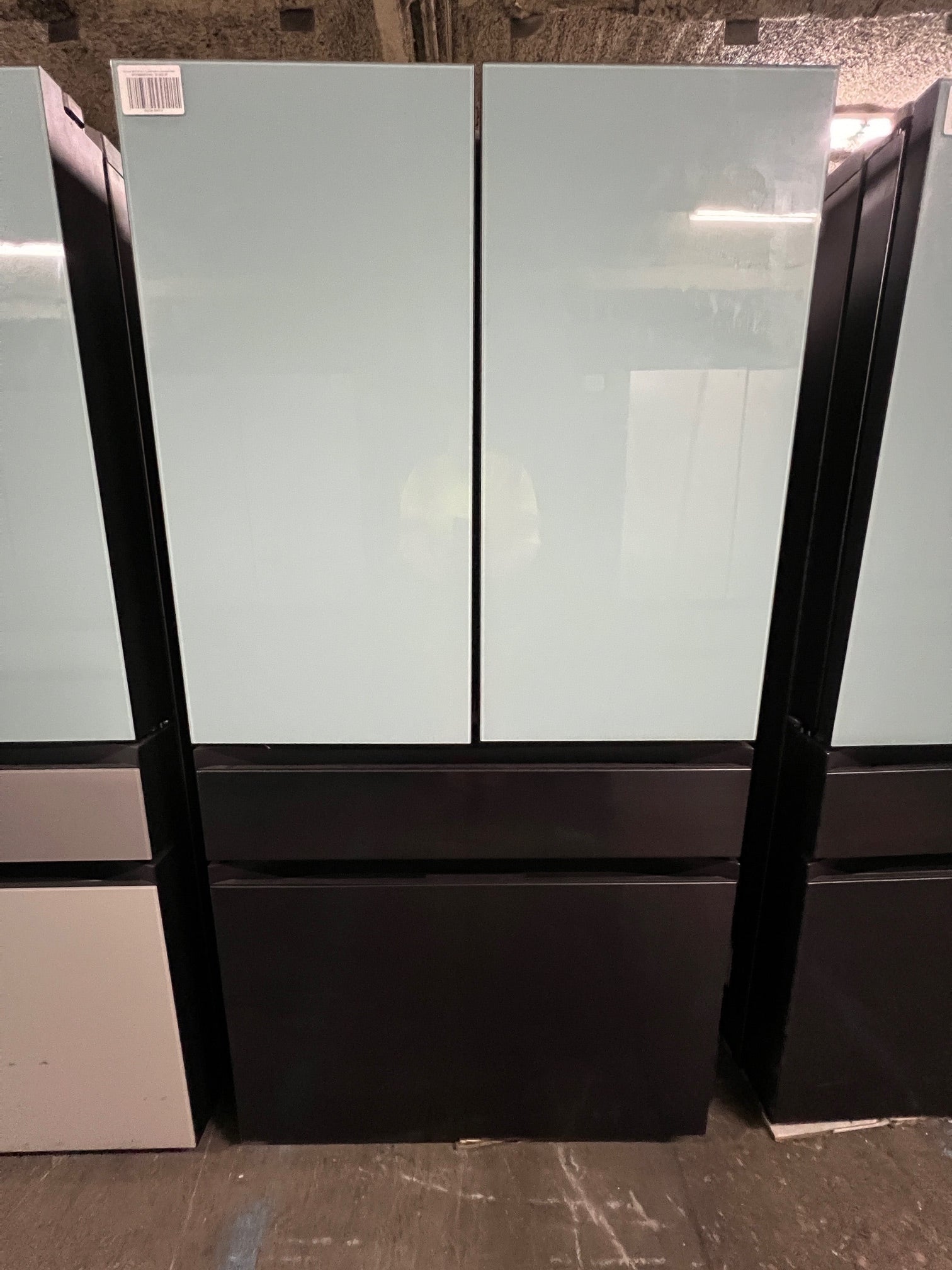 Samsung BESPOKE 23 cu. Counter Depth ft. 4-Door Blue & Black